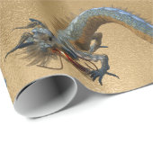 Gouden Oosters Chinees Jaar van de Draak Cadeaupapier (Rol Hoek)