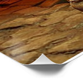 Gouden op de Savannah Glossy Poster (Hoek)