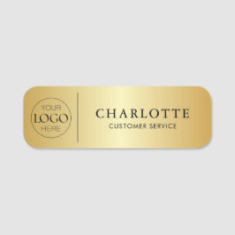 Gouden op maat gemaakt logo kantoor personeel naamplaatje