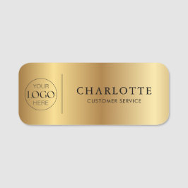 Gouden op maat gemaakt logo kantoor personeel naamplaatje