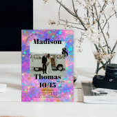 Gouden Opal Steen 1 Foto Bold Minimalistische Huwe Kaart