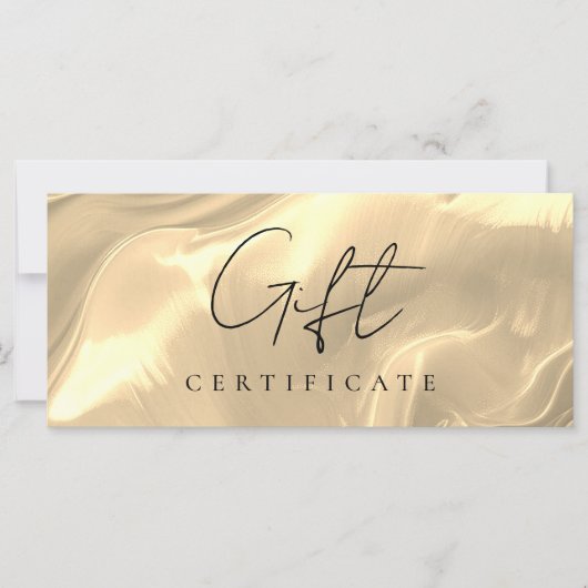 Gouden Opal Steen Achtergrond Cadeaubon Kaart (Voorkant)