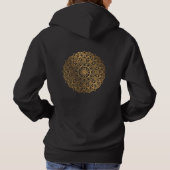gouden opdruk met tekst hoodie (Achterkant)