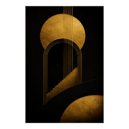 Gouden Opgaande Poster