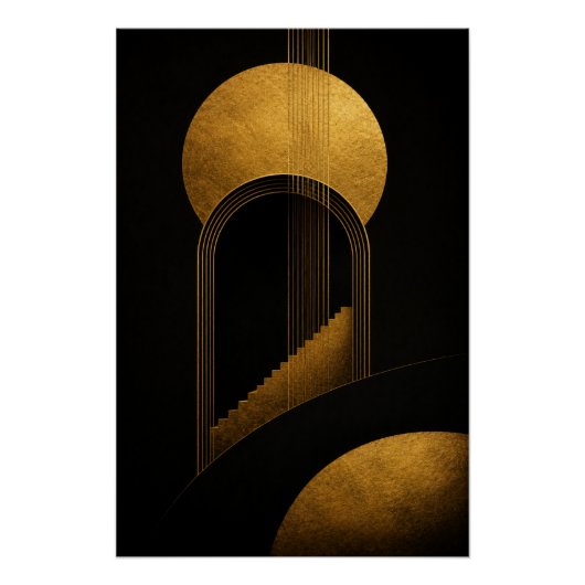 Gouden Opgaande Poster (Voorkant)
