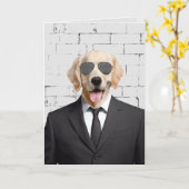 gouden ophaalservice in het bedrijfsvak kaart (Gele Bloem)