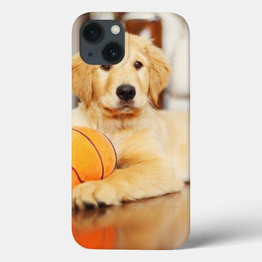 Gouden ophaalster met Basketball Speelgoed Case-Mate iPhone Case (Achterkant)