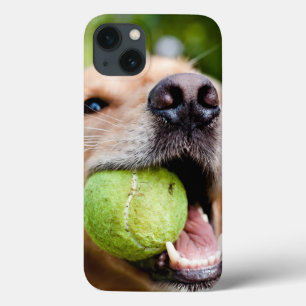 Gouden ophaalster met Tennis Ball Case-Mate iPhone Case