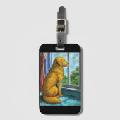 gouden opvrager bagagelabel (Voorkant (verticaal))