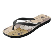 gouden opvrager teenslippers (Schuin)