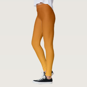Gouden Oranje Verbrand Oranje Goudbruin Leggings