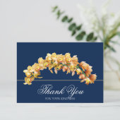 Gouden Orchidee Bloemboog Botanische Chic Bedankt (Staand voorkant)