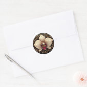 Gouden Orchidee 🌿 Luxe Bloem Botanisch 💛 Ronde Sticker (Envelop)