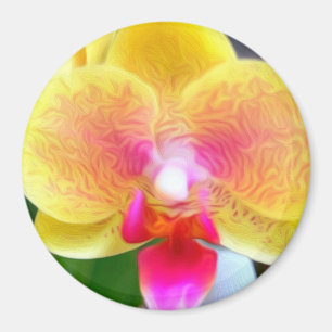 Gouden Orchidee van Power Flower Magneet