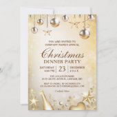 Gouden Ornamenten kerstfeestdag Kaart (Voorkant)