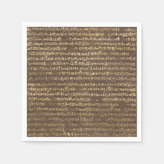 Gouden Oud-Egyptische Patronen Servet (Voorkant)
