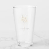 Gouden Oud en Nieuw-dag viering vonken Glas (Achterkant)