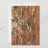  gouden oude schuur van hout - weduwschap kaart (Achterkant)