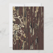  gouden oude schuur van hout - weduwschap kaart (Achterkant)