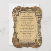  gouden oude schuur van hout - weduwschap kaart (Voorkant)