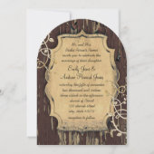  gouden oude schuur van hout - weduwschap kaart (Voorkant)