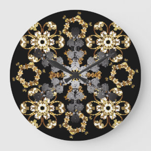 Gouden Outline: Oostelijke bloemendecor Grote Klok