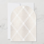 Gouden Ovaal Eenvoudige Moderne Gatsby Wedding Arc Kaart (Achterkant)