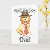 Gouden pa kaart (Gele Bloem)