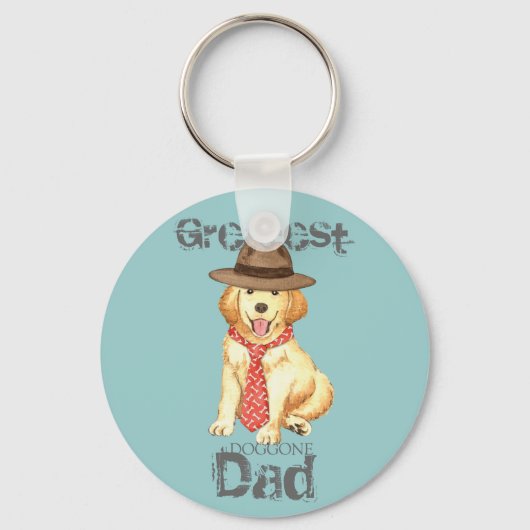 Gouden pa sleutelhanger (Voorkant)