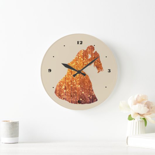 Gouden paar, kus, Romance wandklok (Huis)