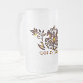 Gouden Paard Bierglas Matglas Bierpul (Voorkant links)