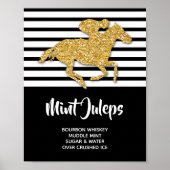 Gouden Paard Derby Mint Juleps Poster (Voorkant)