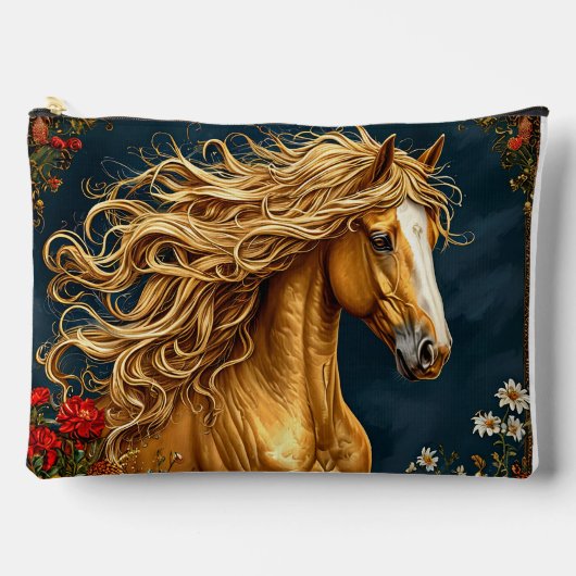 Gouden Paard met Golvende Manen Etui (Voorkant)