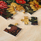 Gouden Paard met Golvende Manen Legpuzzel (Zijkant)