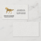 Gouden Paard | Paardensport Visitekaartje (Voorkant / Achterkant)