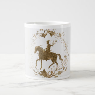 Gouden paard Ruiter kunst Grote Koffiekop