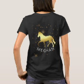 Gouden Paard Sterren Equestrian Monogram T-shirt (Achterkant)