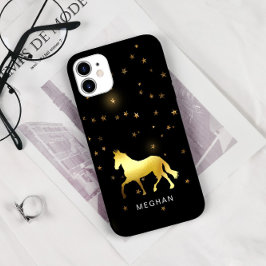 Gouden Paard Sterren Ruitersport Gepersonaliseerd  Case-Mate iPhone Case