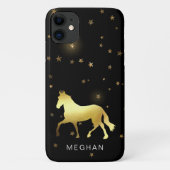 Gouden Paard Sterren Ruitersport Gepersonaliseerd  Case-Mate iPhone Case (Achterkant)