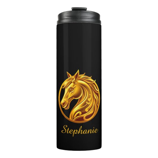 Gouden Paard- Thermosbeker (Voorkant)