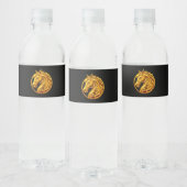 Gouden Paard Waterfles Etiket (Flessen)