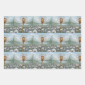 Gouden Paardebloem Zilveren Paardebloemen Inpakpap Inpakpapier Vel (Voorkant 3)