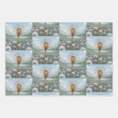 Gouden Paardebloem Zilveren Paardebloemen Inpakpap Inpakpapier Vel (Voorkant 2)