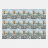 Gouden Paardebloem Zilveren Paardebloemen Inpakpap Inpakpapier Vel (Voorkant)