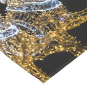 Gouden paarden galopperen korte tafelloper (Hoek)