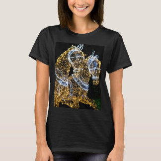 Gouden paarden galopperen t-shirt