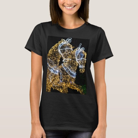 Gouden paarden galopperen t-shirt (Voorkant)