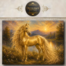 Gouden paardenschildering Muurkunst Paardliefhebbe