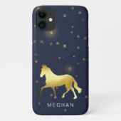 gouden paardensterren ruitermonogram Case-Mate iPhone case (Achterkant)