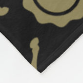 Gouden paardrijden fleece deken (Hoek)